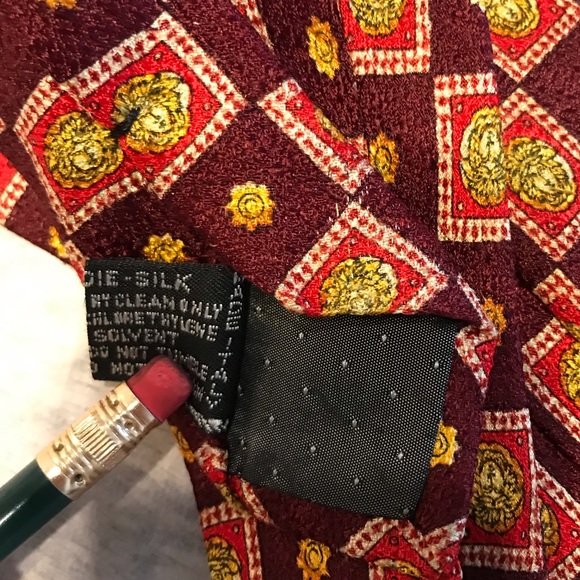 100% Silk Tie by Gianni Versace  Iconic Medusa pattern - Picture 7 of 11